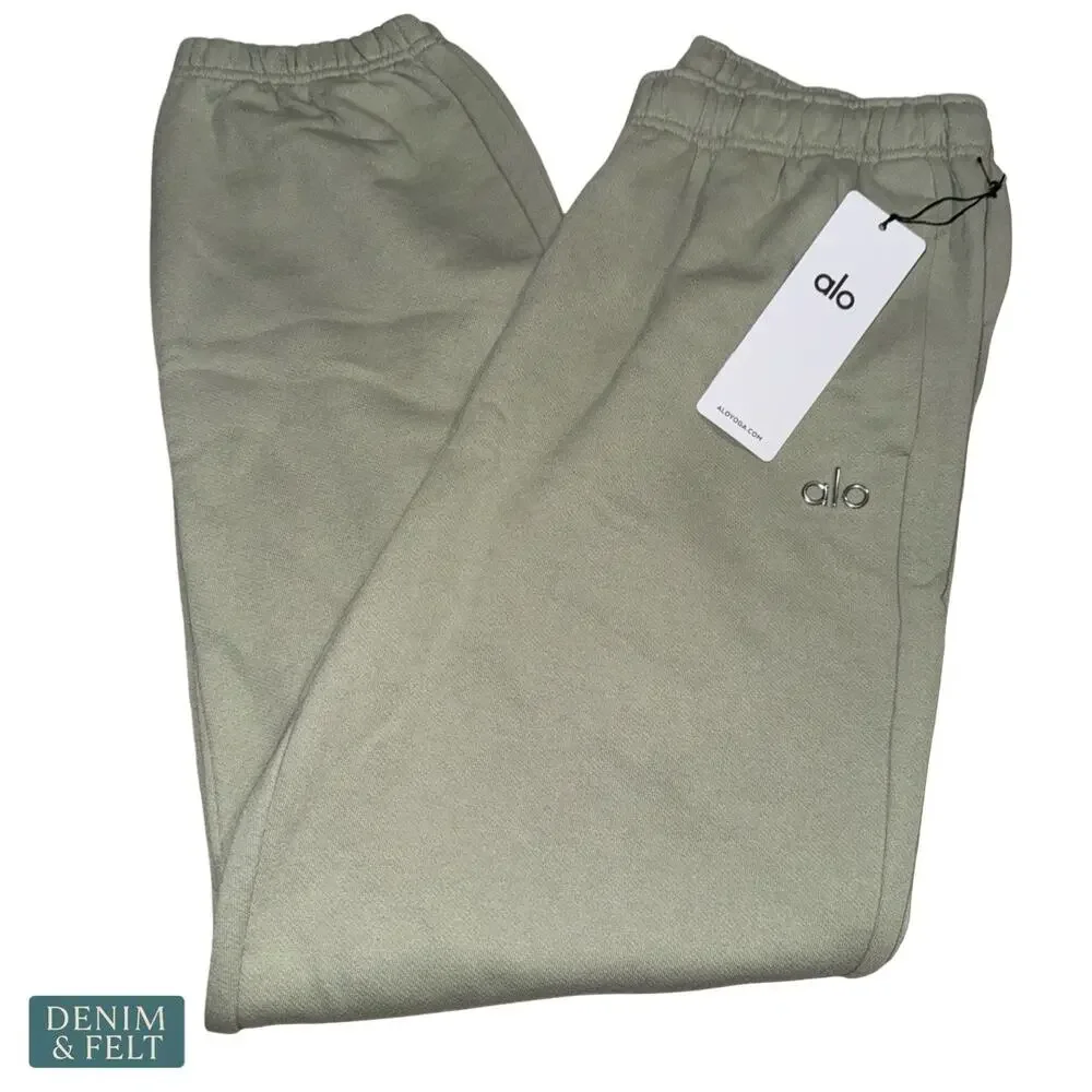 Alo Yoga Accolade Sweatpants Limestone‎ Relaxed Fit Premium Fleece Lounge Jogger